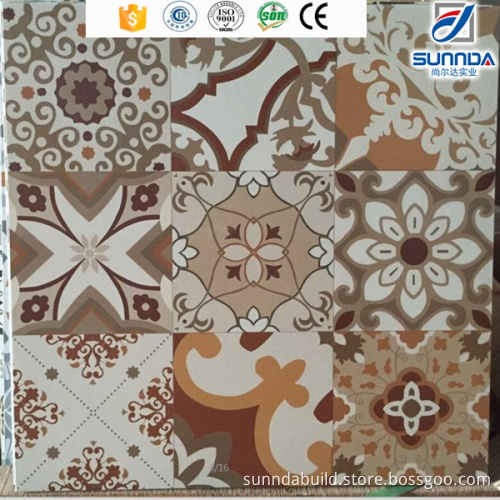 24x24 building materials decorative elegant porcelana flower tiles for interior house flooring